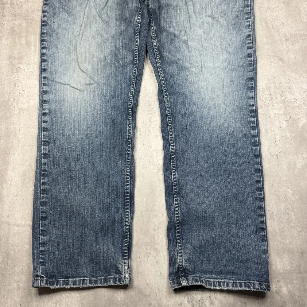 Levi's 559 Jeans Mens Size 40x30 Blue Relaxed Straight Rigid Denim Stone Wash